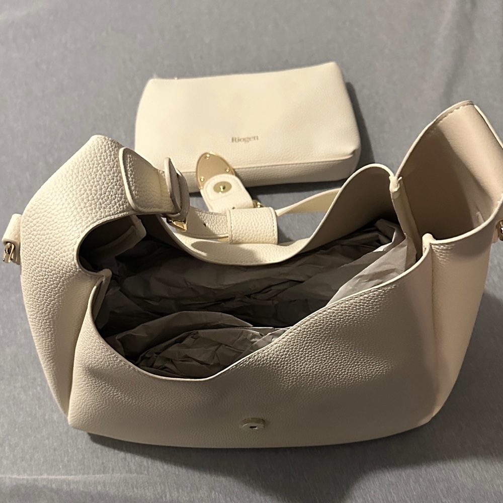Elegant Cream Shoulder Bag Set - Picture 2 of 6